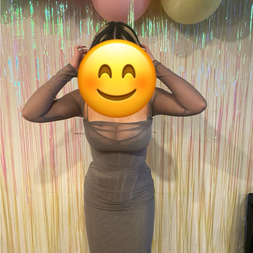 Katarina smoke maxi dress - Picture 2 of 4